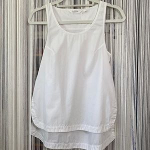 Athleta White Racer Back Tank
